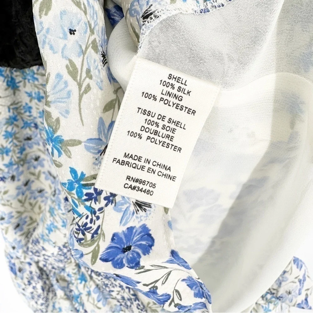 Rebecca Taylor Ava Floral V-Neck Dress